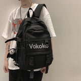 Preppy Red Women Backpack Travel Mesh Female Student College School Bag