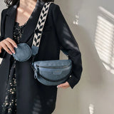 Women's Waist Bag Casual Chest Purses Canvas Waterproof Fanny Pack