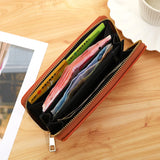 Women's Long Zippered Handbag Wallet