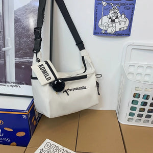 Unisex Large Capacity Shoulder Bag Casual Style Boys Girls