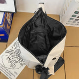 Unisex Large Capacity Shoulder Bag Casual Style Boys Girls