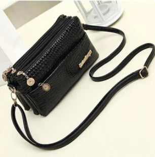 Women Messenger Bag Handbag Clutch Wallet PU Leather Bag