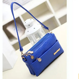 Women Messenger Bag Handbag Clutch Wallet PU Leather Bag