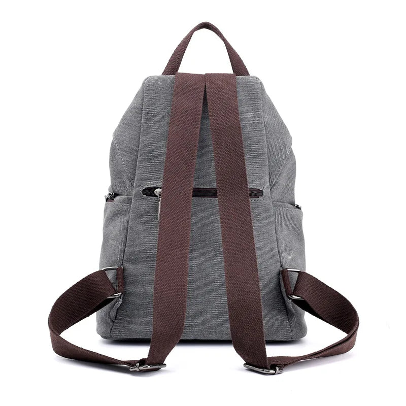 Winter Canvas Casual College Backpack