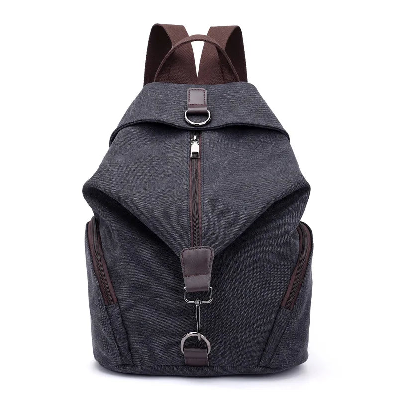 Winter Canvas Casual College Backpack