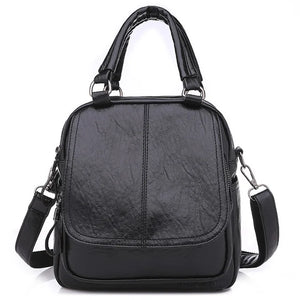 PU College Style Backpack & Handbag Women