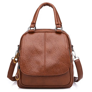 PU College Style Backpack & Handbag Women