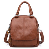 PU College Style Backpack & Handbag Women
