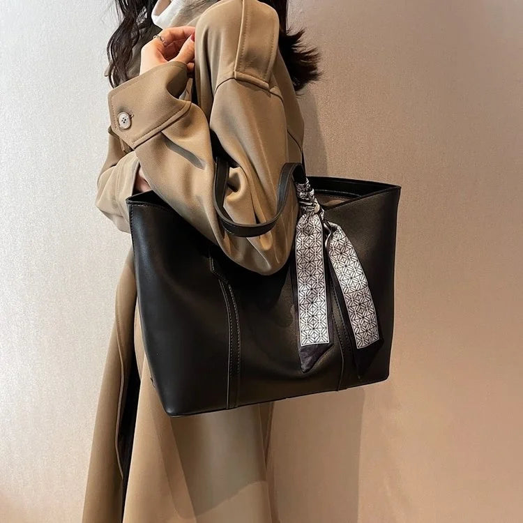 Literature Style Pu Shoulder Bag for College Students