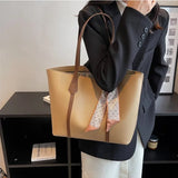 Literature Style Pu Shoulder Bag for College Students