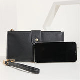 Multifunctional Clutch Long Wallet Double Zipper Business Bag