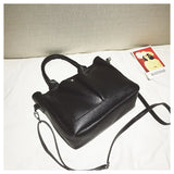 Women's PU Leather Laptop Bag Shoulder Tote Vintage Crossbody Bag