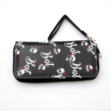 Skull Gothic PU Leather Wallet Unique Stylish Long Wallets