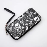 Skull Gothic PU Leather Wallet Unique Stylish Long Wallets