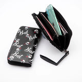 Skull Gothic PU Leather Wallet Unique Stylish Long Wallets