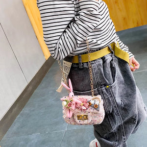 Pearl Top Handle Crossbody Bag for Women