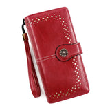 Women's Long Zipper Bag Handbag Purse