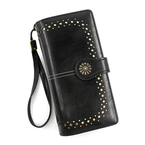 Women's Long Zipper Bag Handbag Purse
