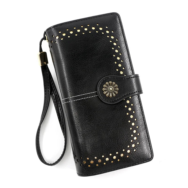 Women's Long Zipper Bag Handbag Purse