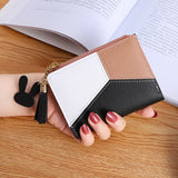 Women's Fringe Zipper Purse, Two Fold Short Wallet