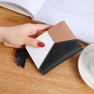 Women's Fringe Zipper Purse, Two Fold Short Wallet