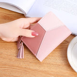 Women's Fringe Zipper Purse, Two Fold Short Wallet