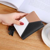 Women's Fringe Zipper Purse, Two Fold Short Wallet