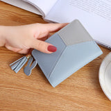 Women's Fringe Zipper Purse, Two Fold Short Wallet