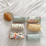Quilted Small Makeup Bag Zipper Cosmetic Pouch Women Portable