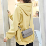 RFID Anti-theft Brush Female Wallet Touch Screen Mobile Phone Ladies Bag