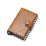 RFID Blocking Vintage Men Credit Card Holder Aluminum Alloy