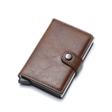 RFID Blocking Vintage Men Credit Card Holder Aluminum Alloy
