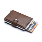 RFID Blocking Vintage Men Credit Card Holder Aluminum Alloy