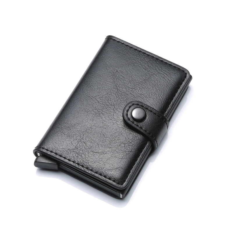 RFID Blocking Vintage Men Credit Card Holder Aluminum Alloy
