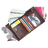 RFID Leather Man Wallet Men Wallet Zipper Wallet Male Wallet