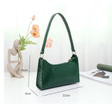 Crocodile Pattern Totes Shoulder Bag PU Leather Handbag for Women