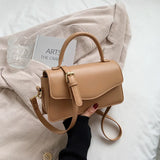 Retro Ladies Pu Leather Diagonal Bag All-match Shoulder Bags