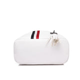 Retro Zipper Leather Backpack with Tassels