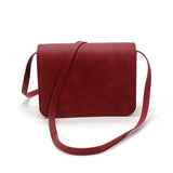 Retro Messenger Shoulder Bag PU Leather Wallet Square Bag