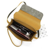Retro Messenger Shoulder Bag PU Leather Wallet Square Bag