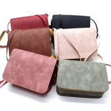 Retro Messenger Shoulder Bag PU Leather Wallet Square Bag