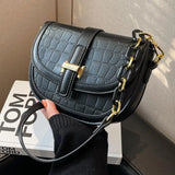 Retro Pu Leather Stone Pattern Shoulder Crossbody Bags For Women