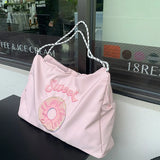 Retro Shoulder Bag for Women Large Capacity Tote Handbag