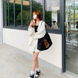 Retro Shoulder Bag for Women Large Capacity Tote Handbag