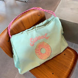 Retro Shoulder Bag for Women Large Capacity Tote Handbag