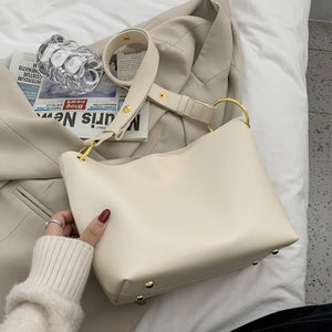 Retro PU Leather Crossbody Bag for Women Shoulder Handbag