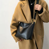 Retro PU Leather Crossbody Bag for Women Shoulder Handbag