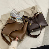 Retro PU Leather Crossbody Bag for Women Shoulder Handbag