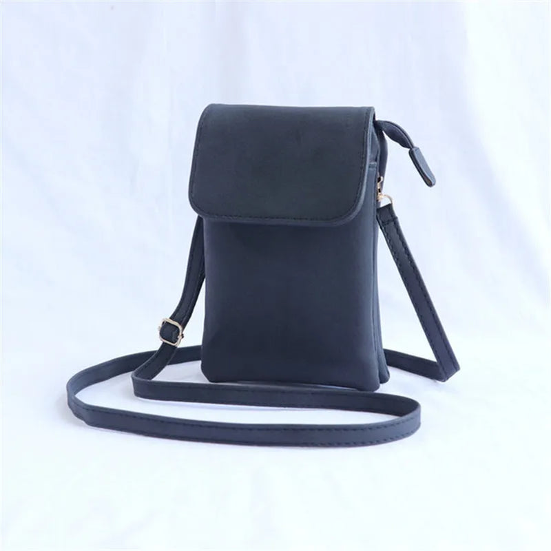 Retro Single Shoulder Messenger Bag Mini Small Compartment Large Screen Mobile P