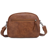 Retro Soft Leather Small Shoulder Bag Brown Messenger Crossbody